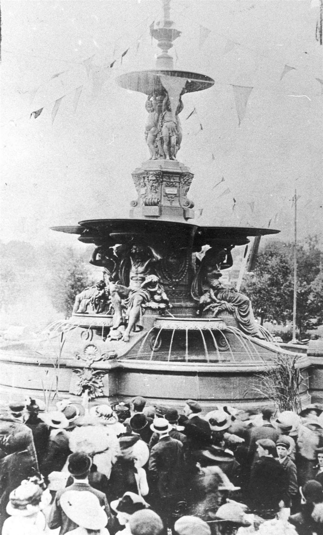 The Hubert Fountain pictured at the opening ceremony