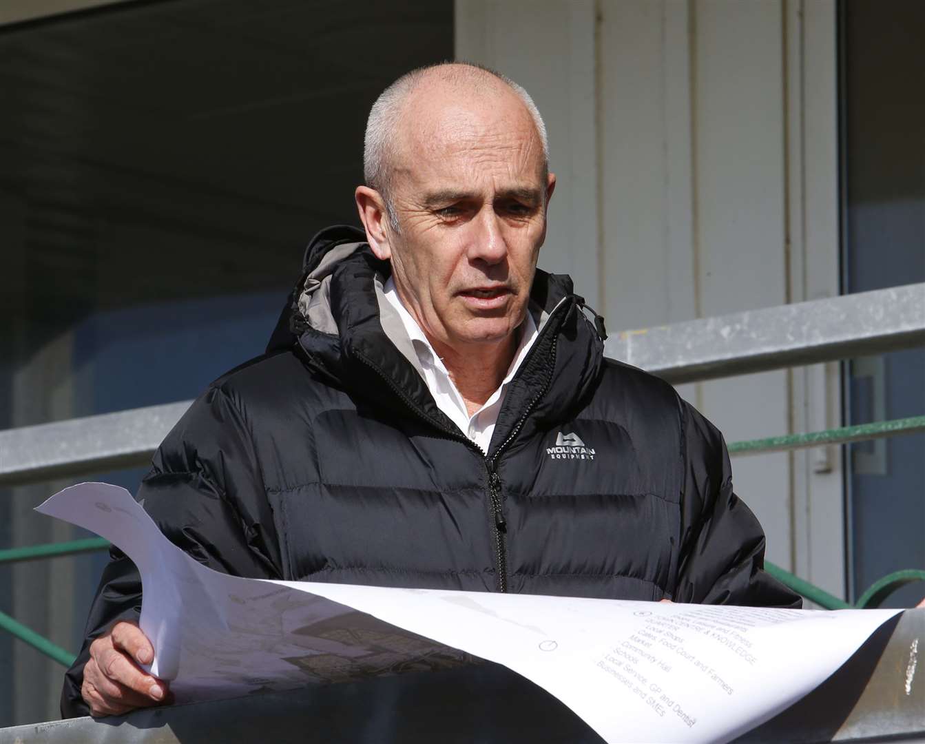 Andy Jarrett from the Otterpool Park LLP pictured at the former Folkestone Racecourse. Picture: Andy Jones