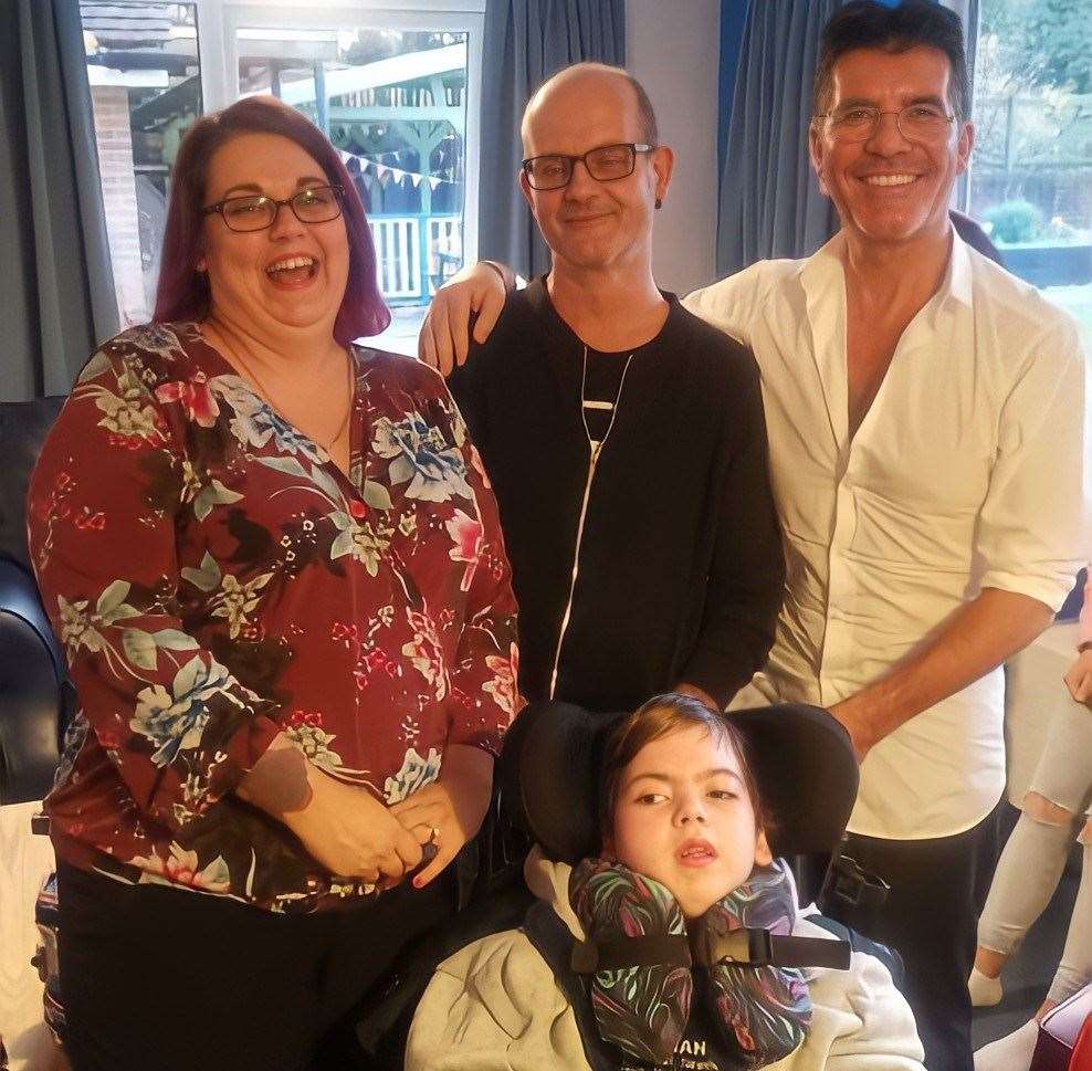 Logan and his family met Simon Cowell in November 2019 at Demelza House