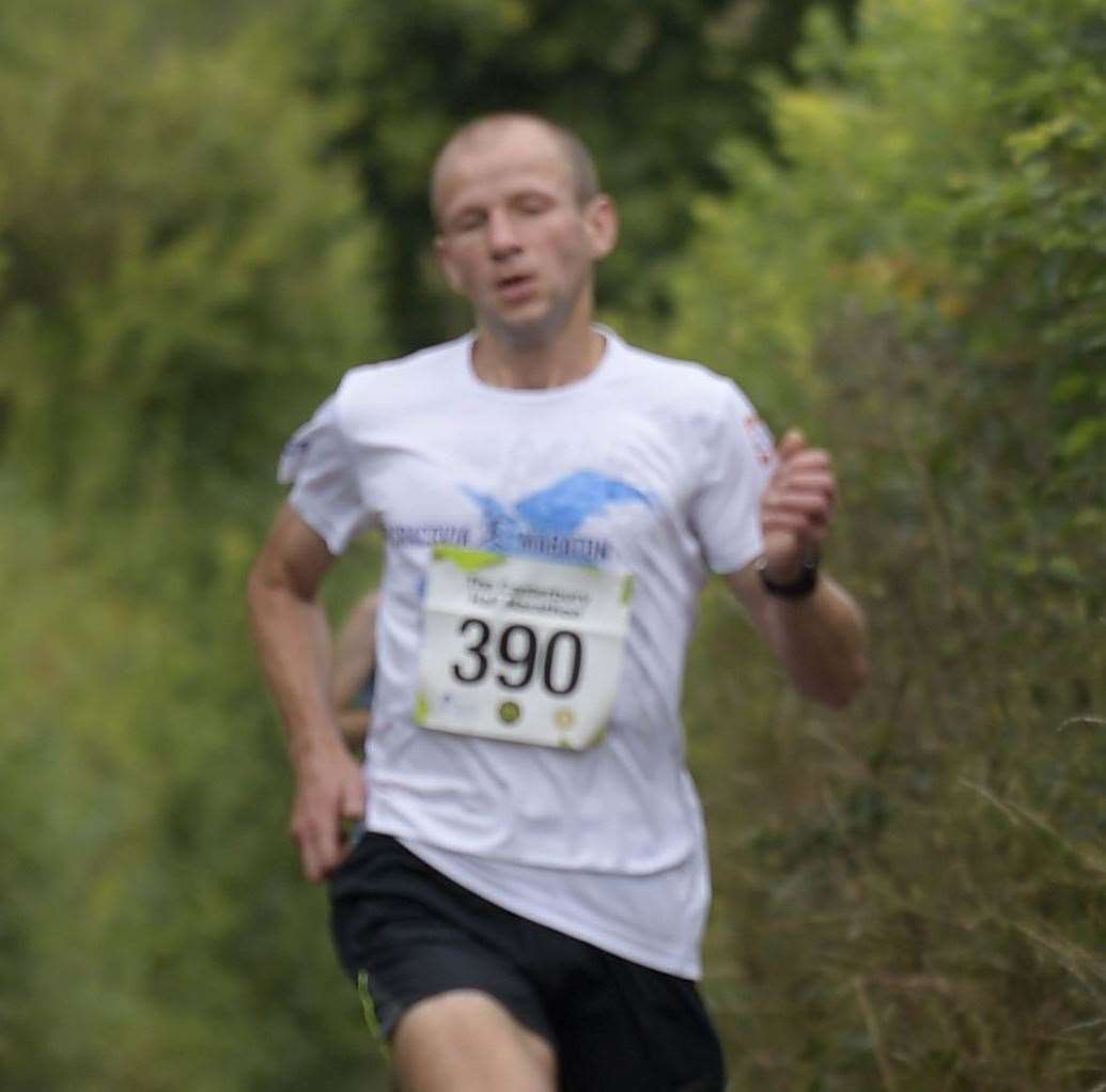 Janusz Latala finished ninth in the men's race. Picture: Barry Goodwin