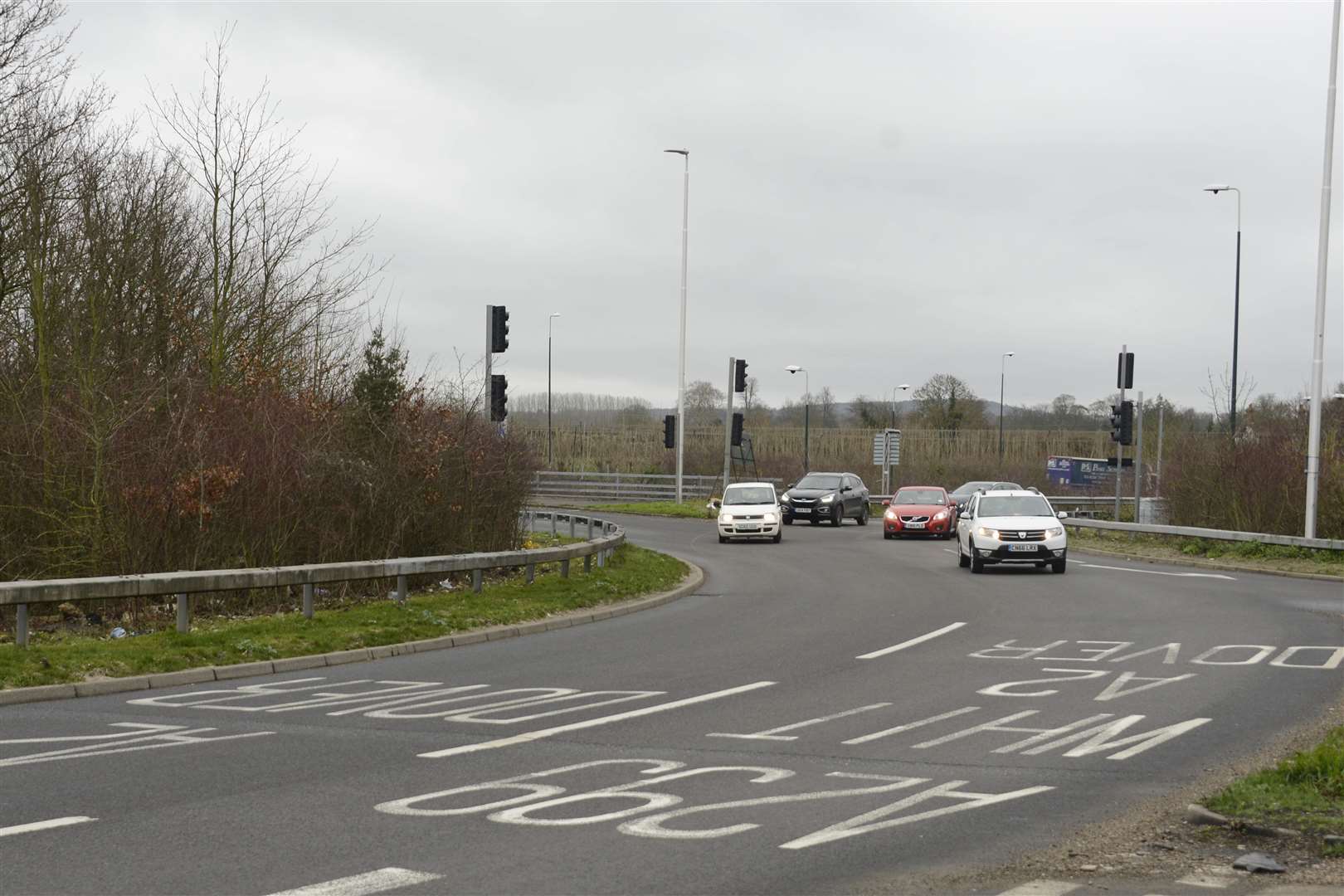 The A2 is shut between Brenley Corner and Canterbury. Picture: Paul Amos