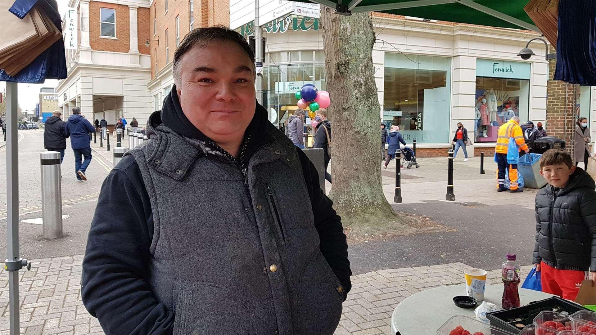 Canterbury market stallholder Jeb Hughes