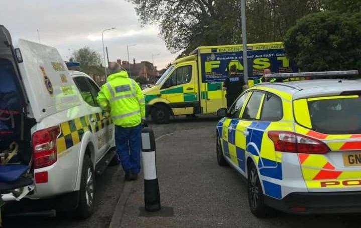 Emergency services at the scene in Ramsgate. Picture: KM Coastguard Margate (9462022)