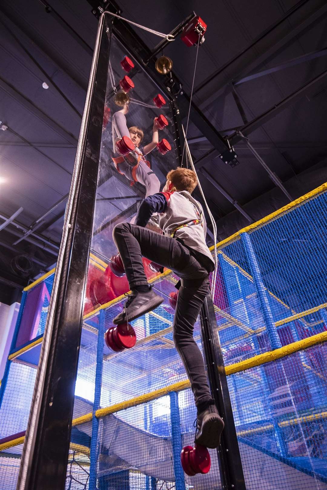 The newly-installed climbing walls are sure to be a firm favourite