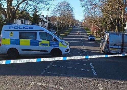 Police have closed Mead Way while crews deal with a house fire. Picture: MPS Bromley