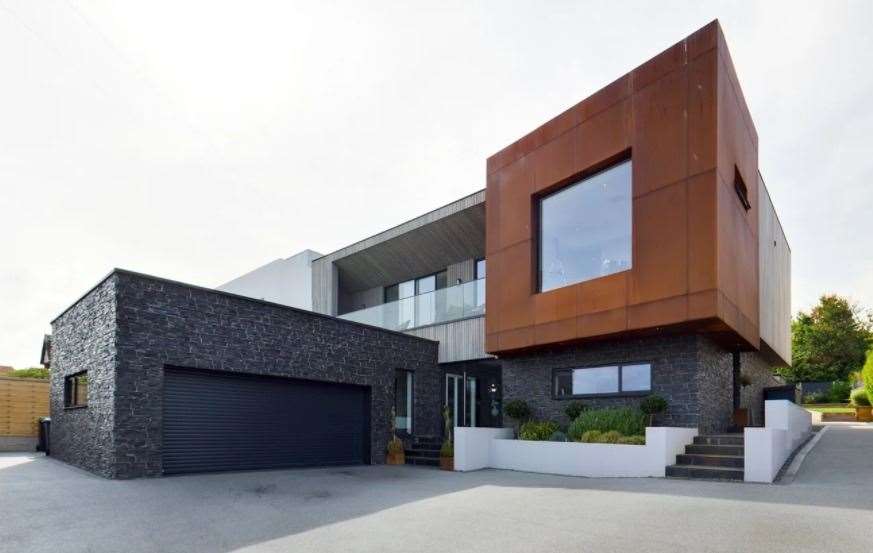 The modern frontage looks out to sea Picture: Terence Painter estate agents