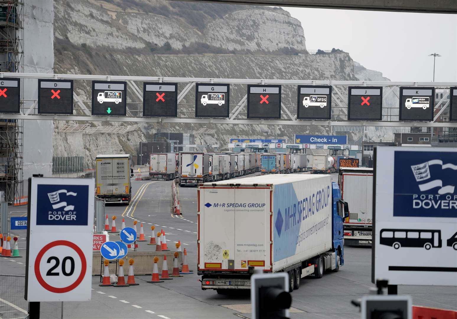 There are likely to be long queues at the Port of Dover. Libary picture: Barry Goodwin