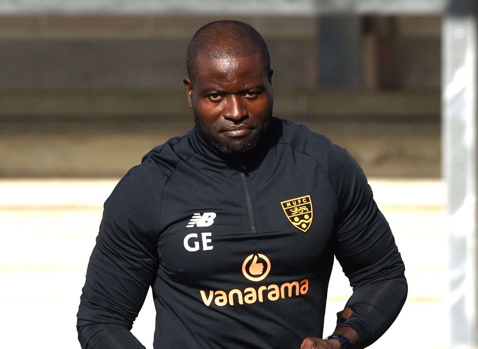 Maidstone United manager George Elokobi. Picture: Steve Terrell