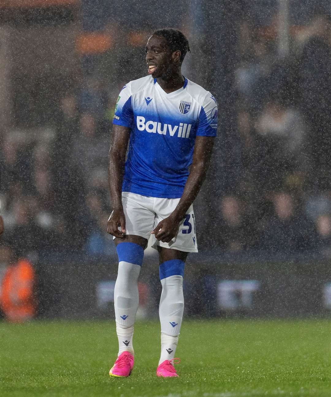 Ronald Sithole in Carabao Cup action for Gillingham. Picture: @Julian_KPI