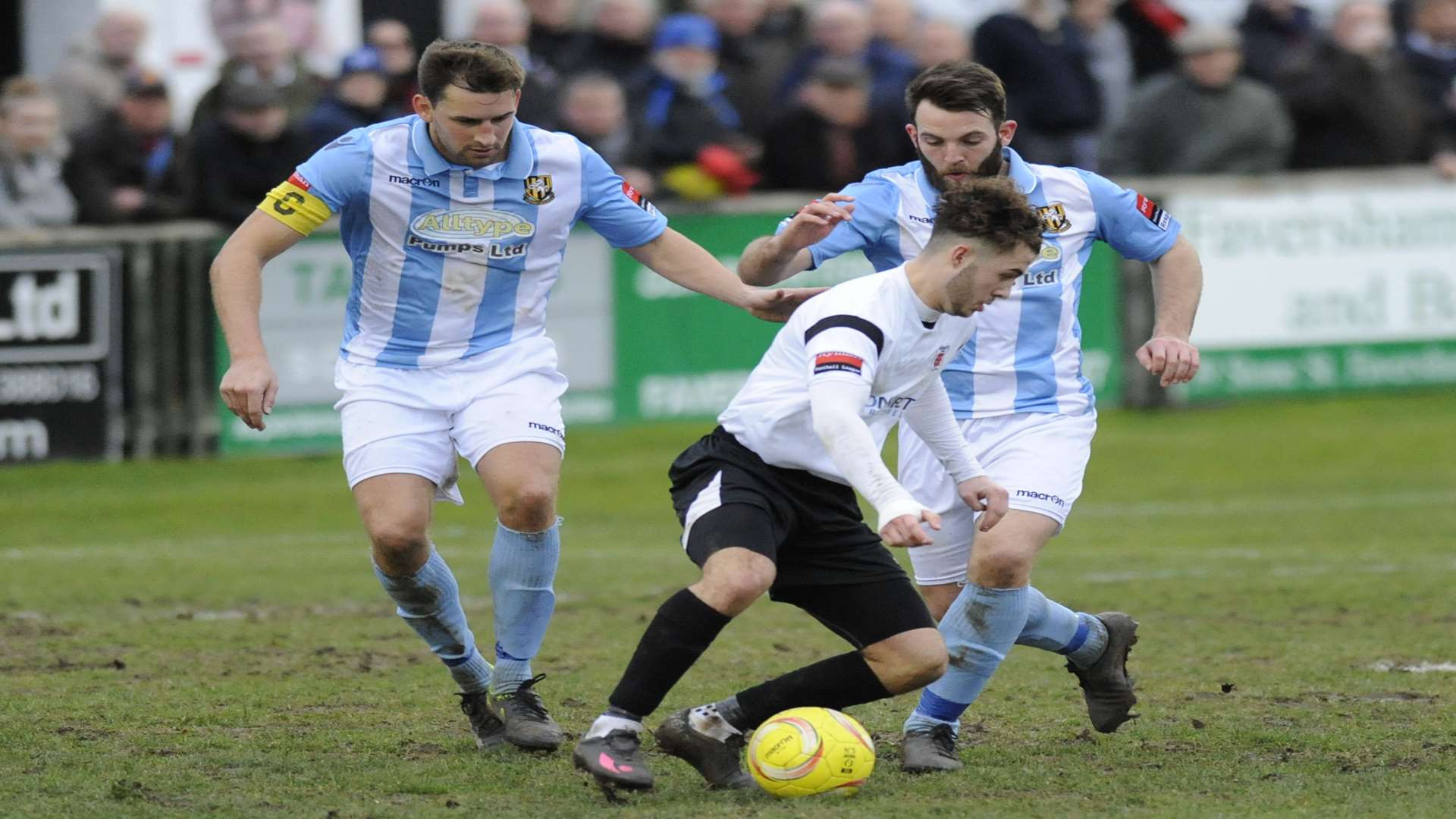 Liam Friend (left) is approaching 500 appearances for Folkestone Invicta Picture: Tony Flashman