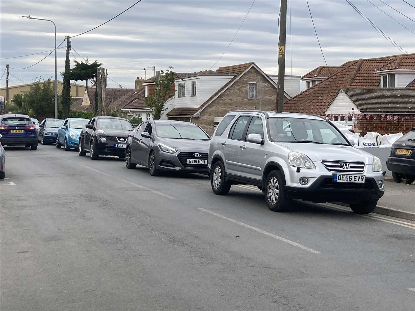 People are collecting water bottles in cars and vans across Sheppey