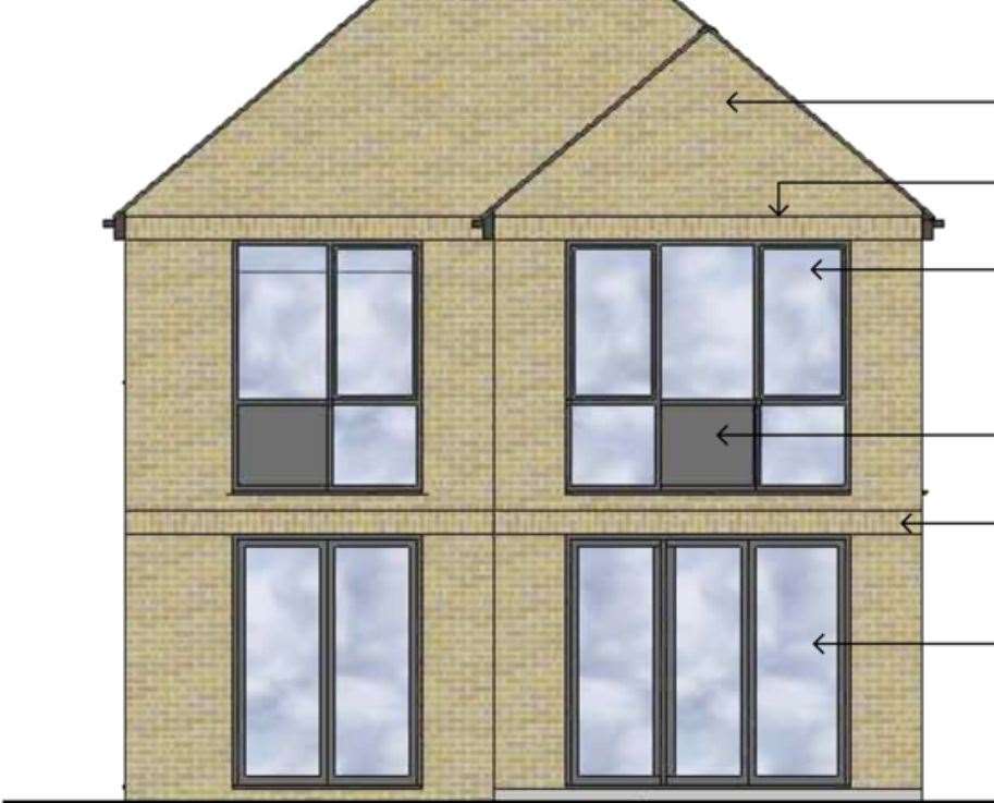 Kentish Projects wants to build 38 homes and six flats. Picture: HUME Planning