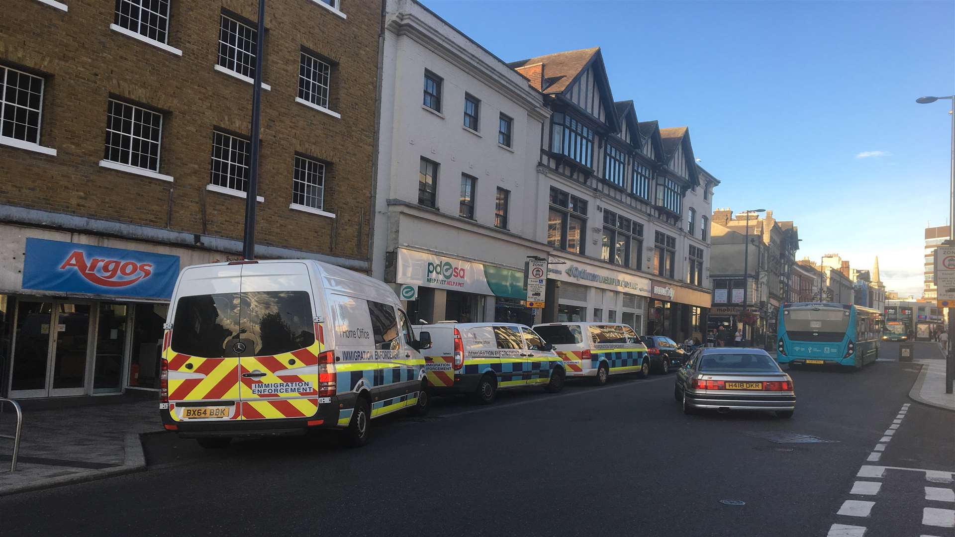 Officers have gone into the Buddha Belly restaurant.