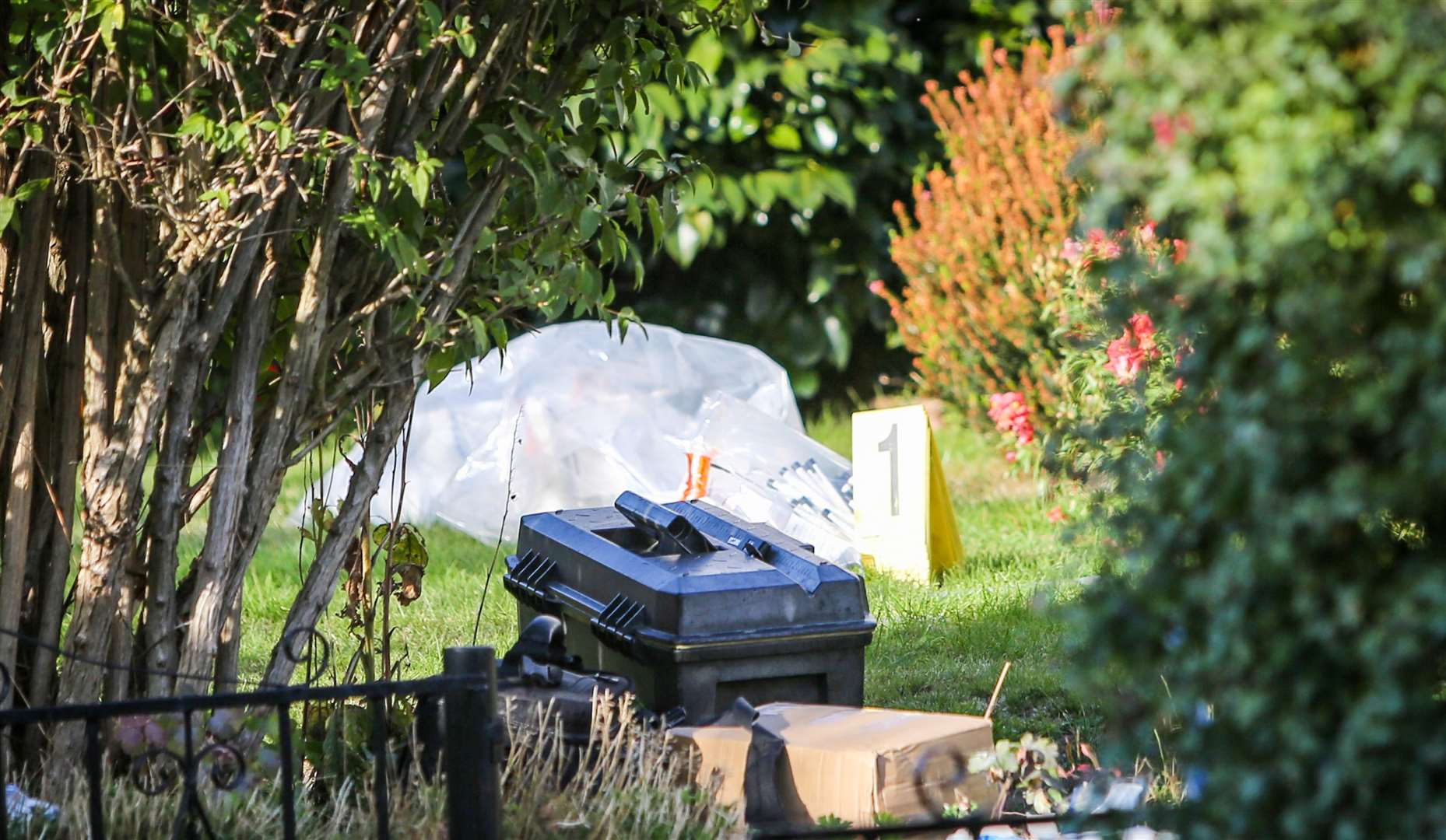 Murder scene at Carpenters Lane, Hadlow