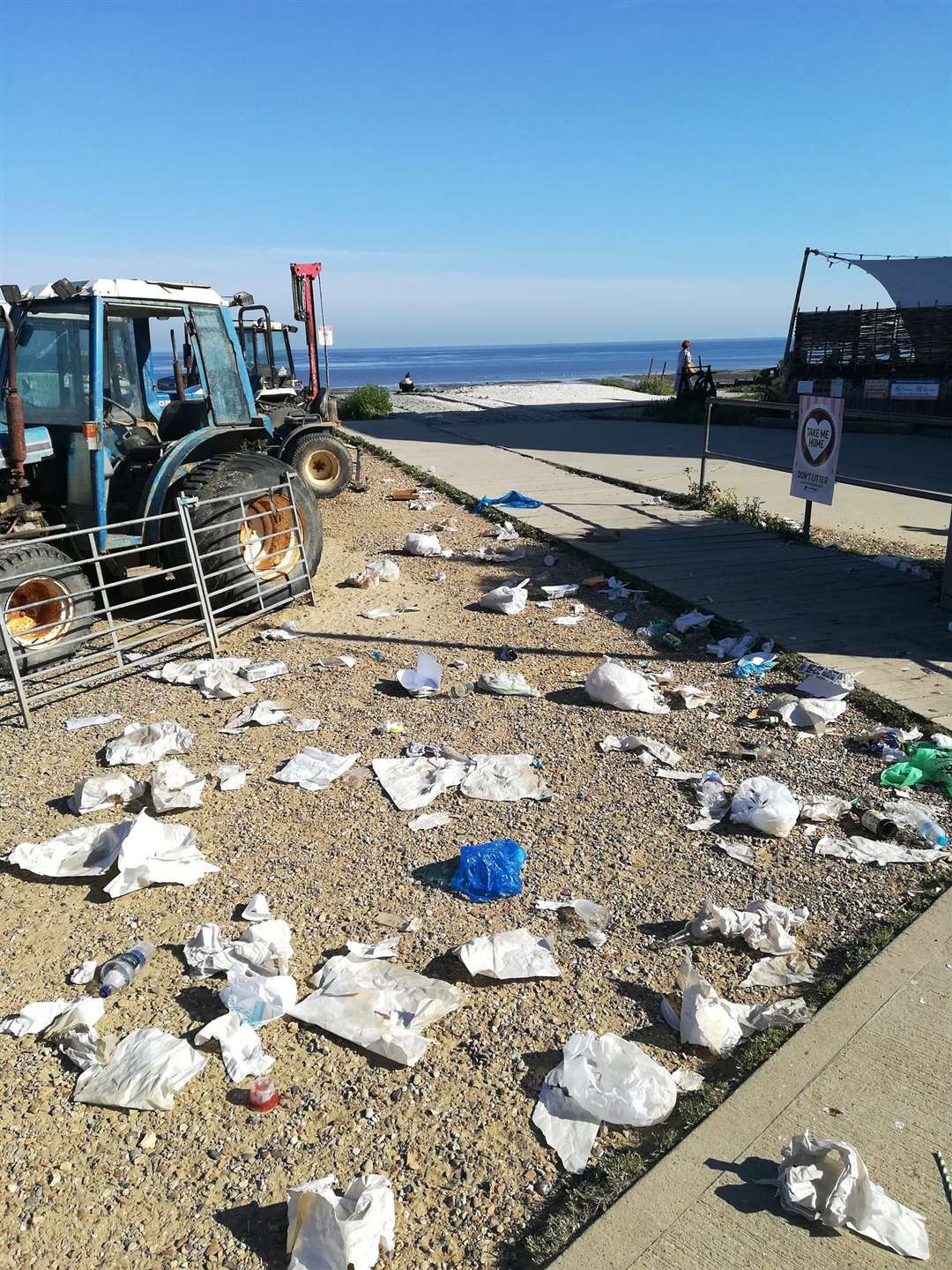 Litter strewn across Whitstable. Picture: Daniel Farmer