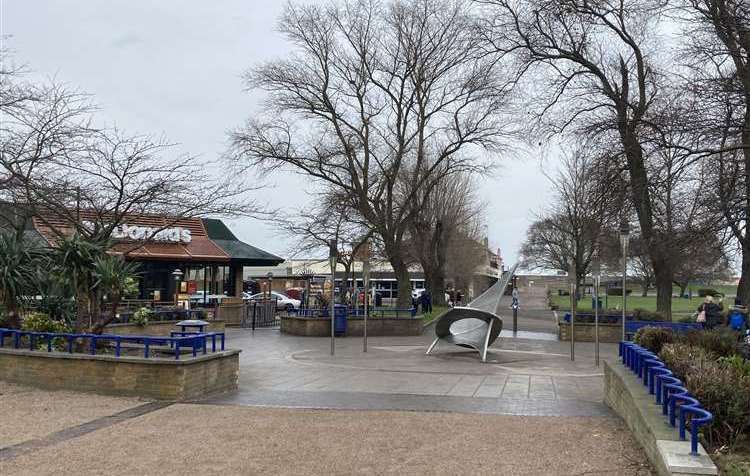 How the entrance to Beachfields, Sheerness, looks now