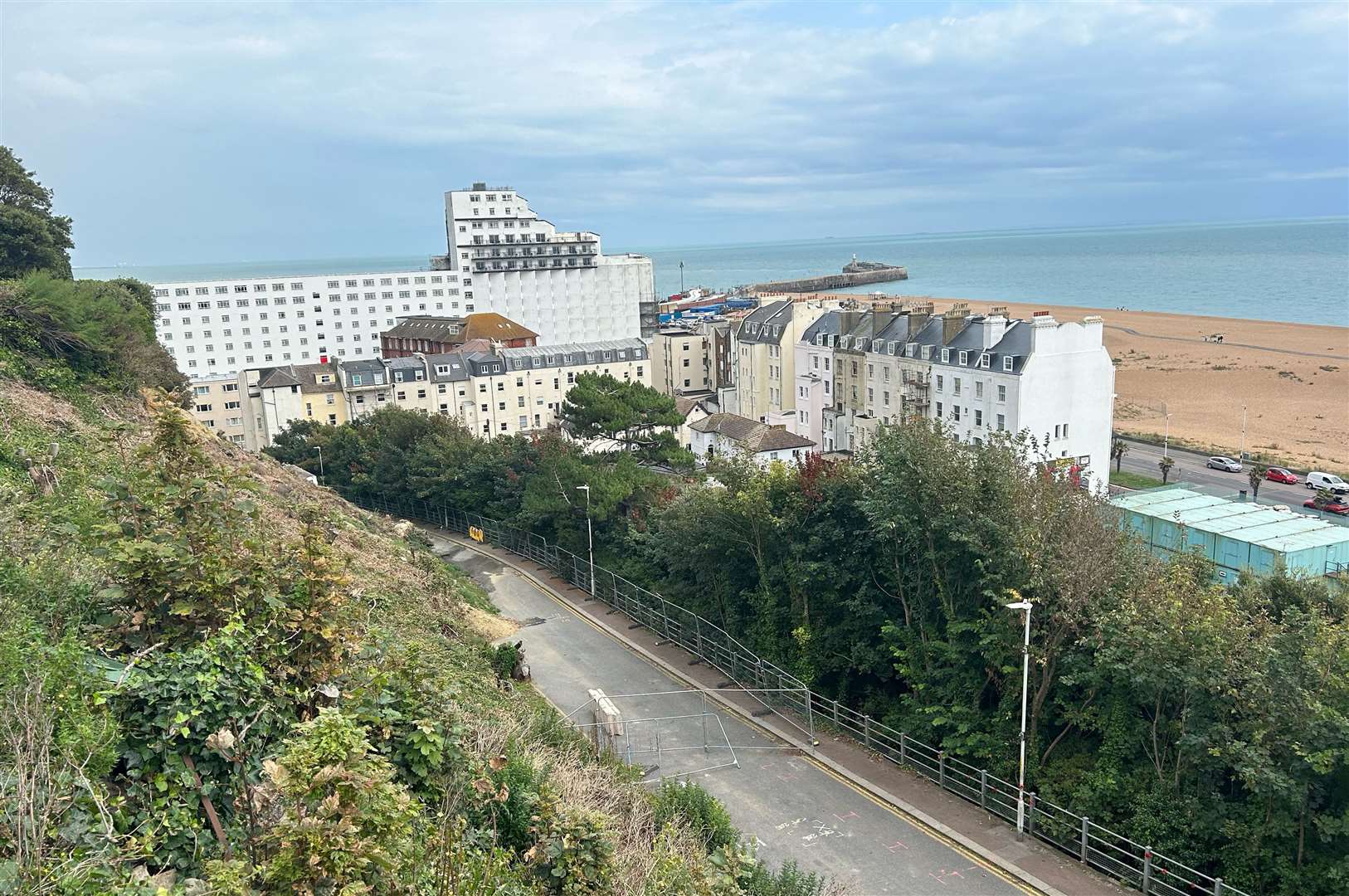 The view from the edge of Marian Walters' garden