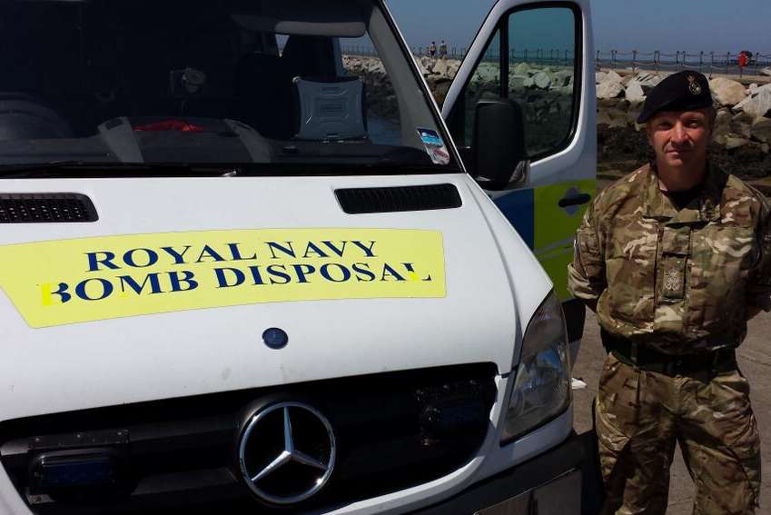 Petty Officer Diver Ken Smith, from the bomb disposal unit