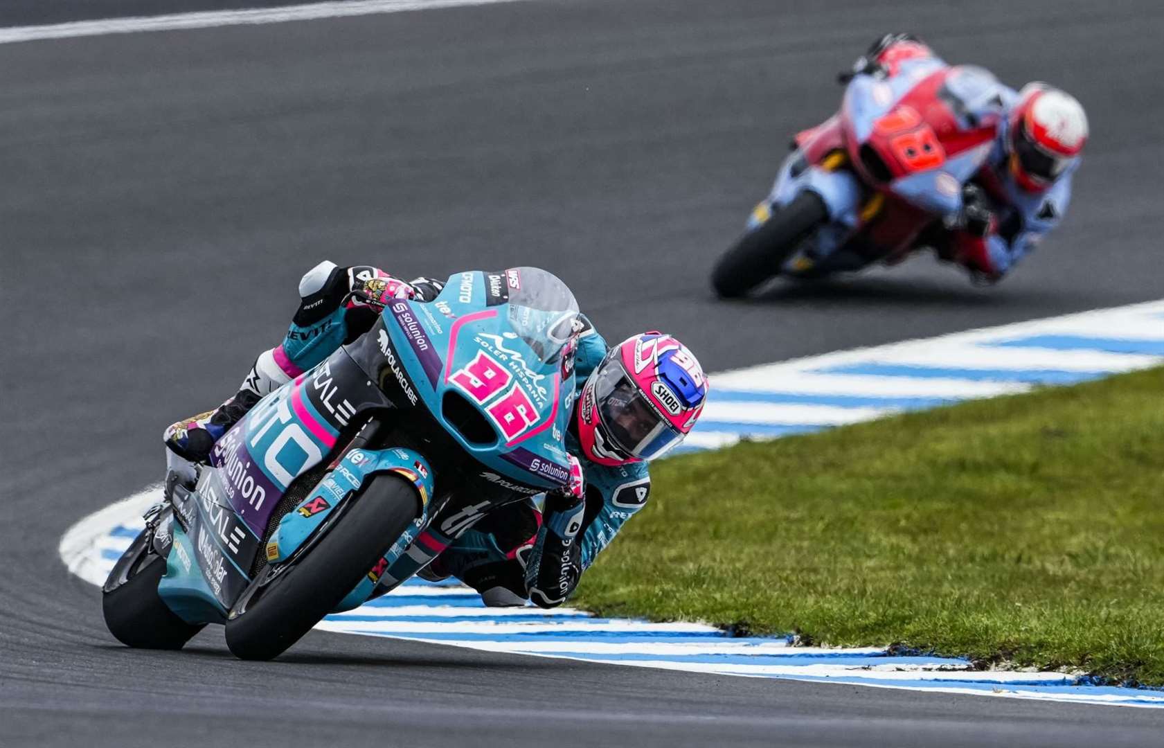 Dover's Aspar Team racer Jake Dixon in action at Phillip Island. Picture: Aspar Team