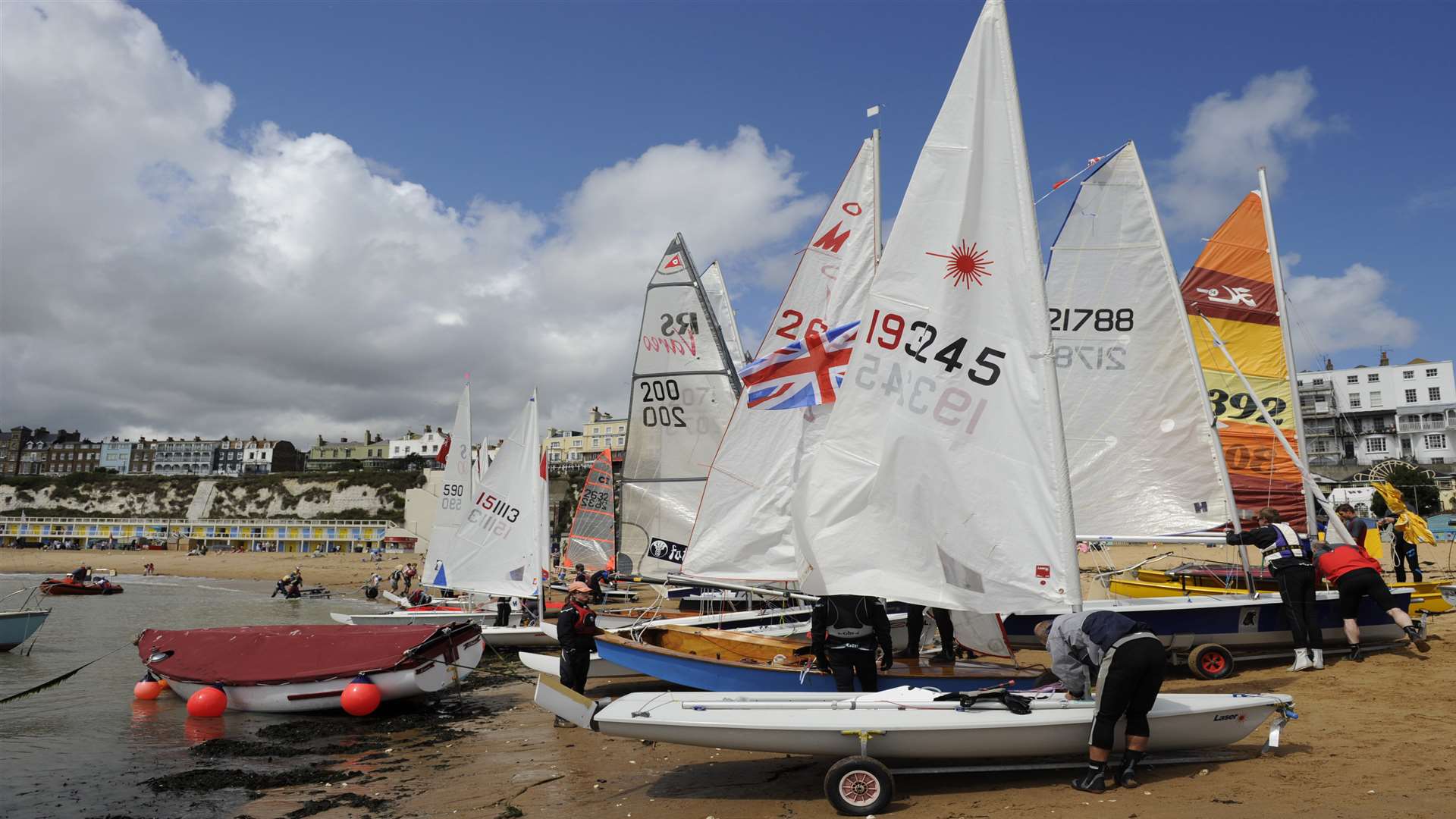 Pushing the boat out at Broadstairs