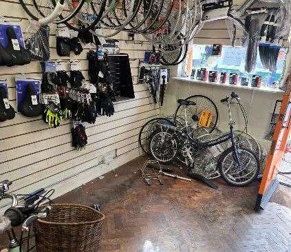 Five electric bikes were stolen from Cycle Fixit in Hythe High Street in September. Picture: Adam Parsons