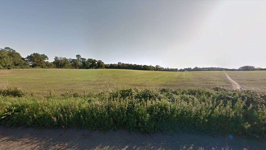 The view over the site of the proposed housing development from the A20 London Road in East Malling. Picture: Google Street View