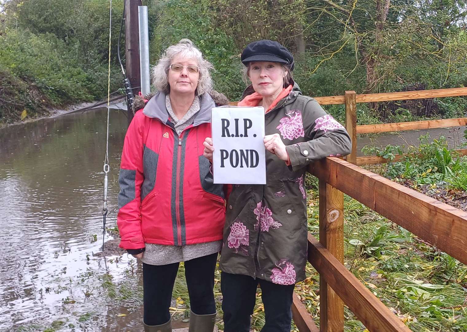 Campaigners Carol Goatham (left) and Sarah Moakes (right)