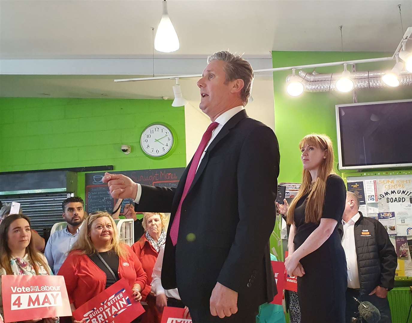 Sir Keir Starmer paid a visit to prospective Labour councillors in Medway ahead of tomorrow's local elections