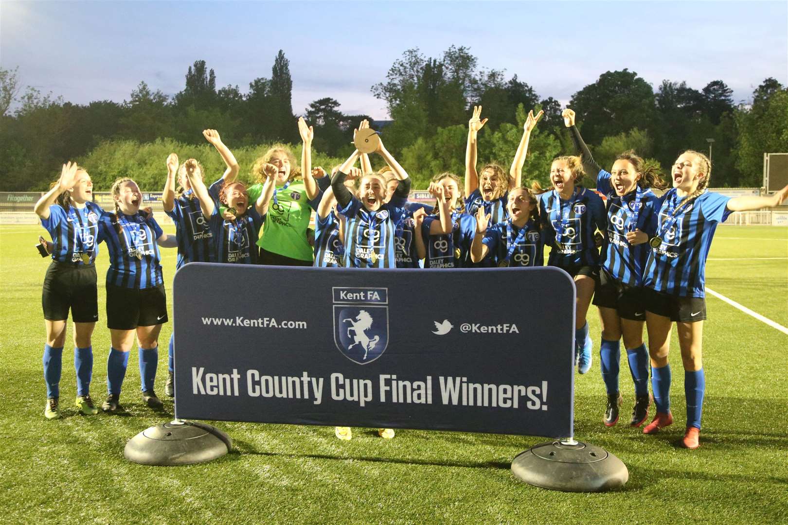 Tankerton under-16s celebrate their victory Picture: PSP Images