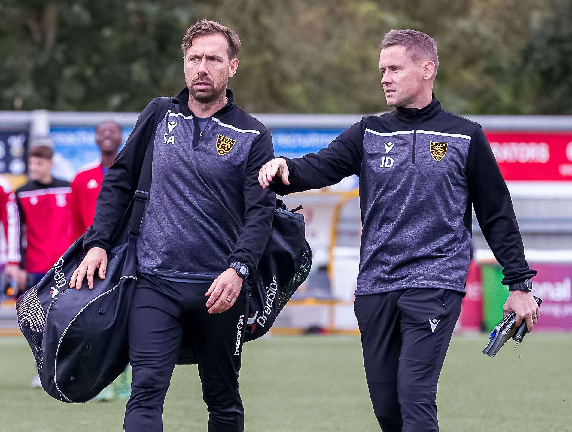 Simon Austin, left, is Faversham Town's new manager and he will be assisted by Joe Dowley. Picture: Helen Cooper