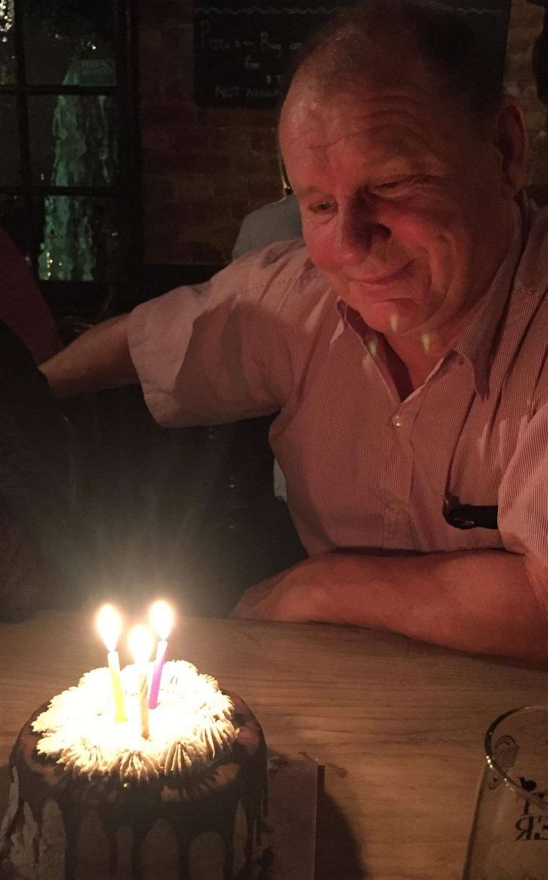 Savana's dad at the Scared Crow for his birthday. Photo: Savana Crosby