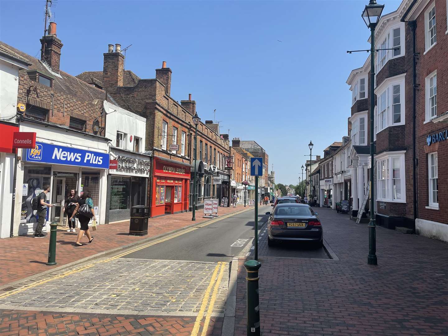 Cars are back in Sittingbourne town centre on Freedom Day, Monday July 19