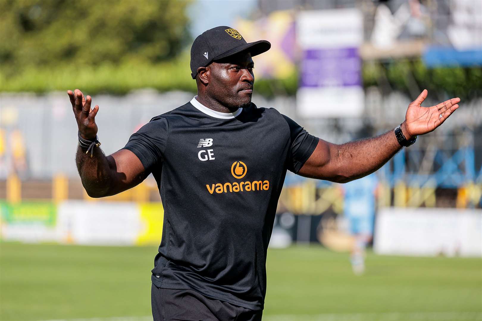 Maidstone United manager George Elokobi. Picture: Helen Cooper