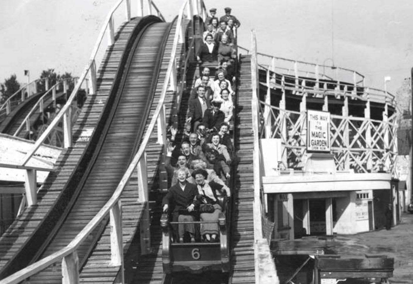 The Scenic Railway in the 1970s. Picture: John Hutchinson Collection courtesy of the Dreamland Trust.