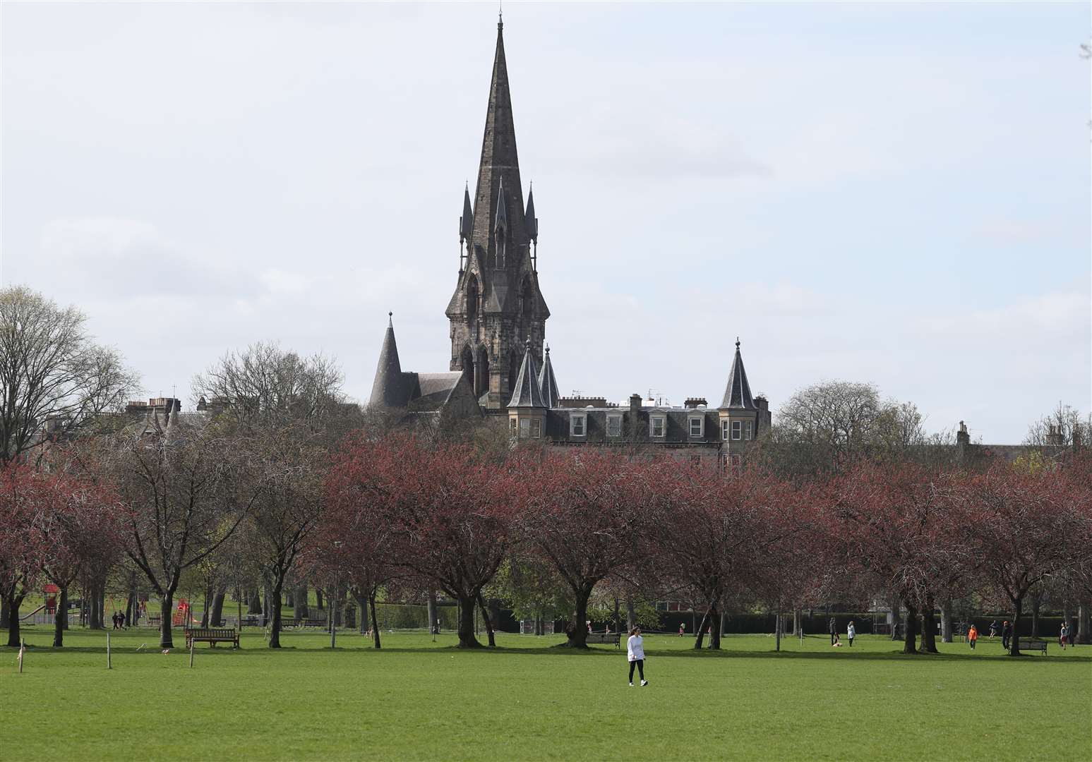 Meadows in Edinburgh was unusually quiet due to the coronavirus lockdown (Andrew Milligan/PA)