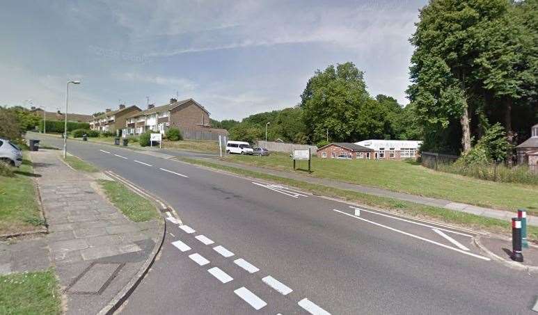 The girl was approached in Tenterden Way, Canterbury