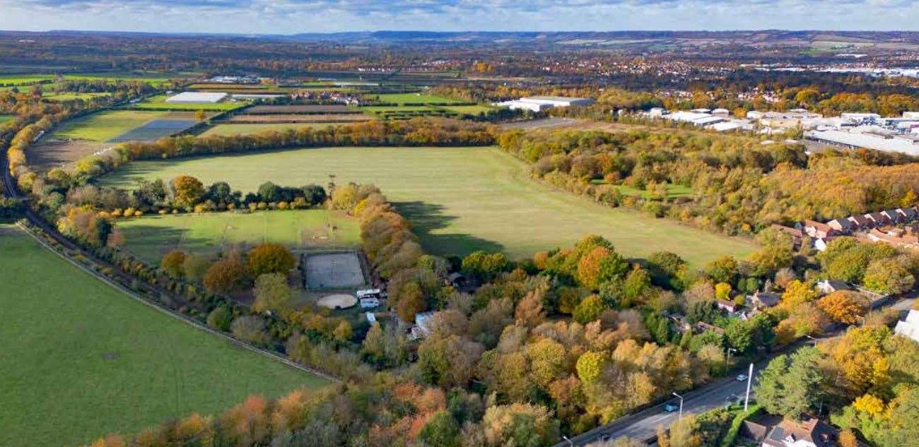 The Bradbourne site is largely greenfield