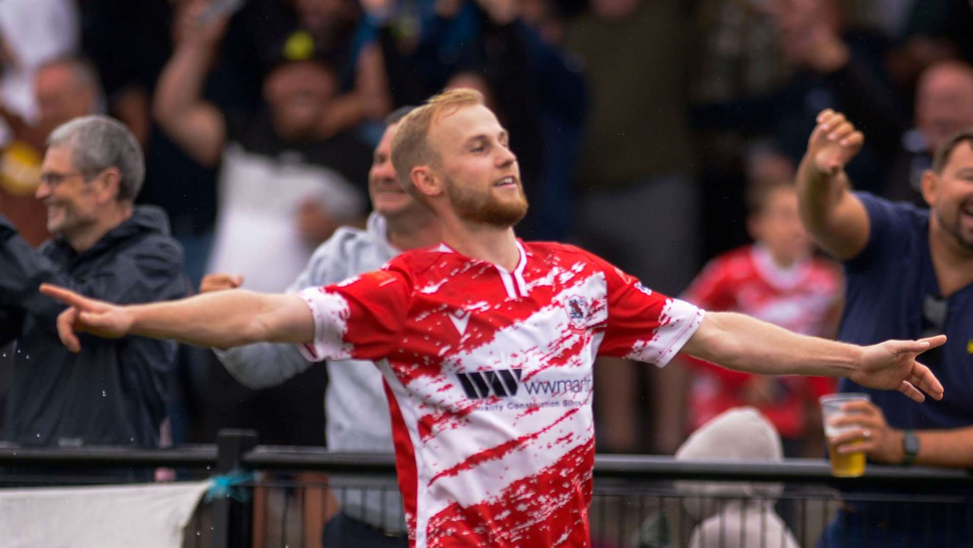 Alfie Paxman - netted twice as Ramsgate beat Sheppey 5-0 at home in a top-of-the-table Isthmian South East game at Southwood on Saturday. Picture: Stuart Watson