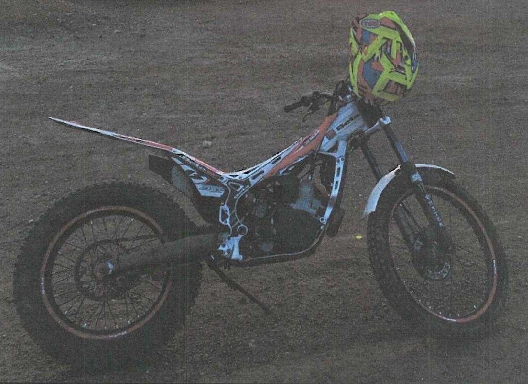 Police are appealing for information after a motorbike was stolen from a garage in Tonbridge. Picture: Kent Police