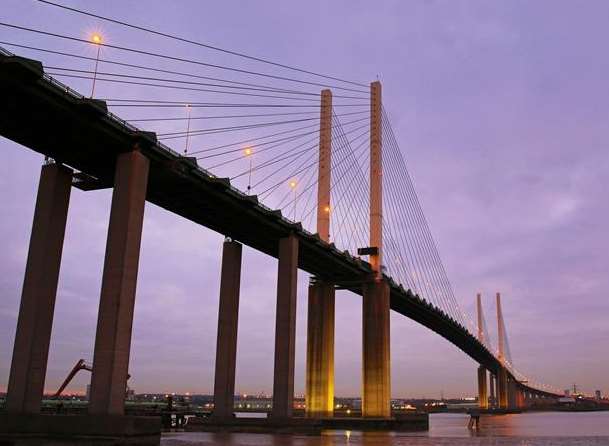 There are long delays at the Dartford Crossing. Stock image