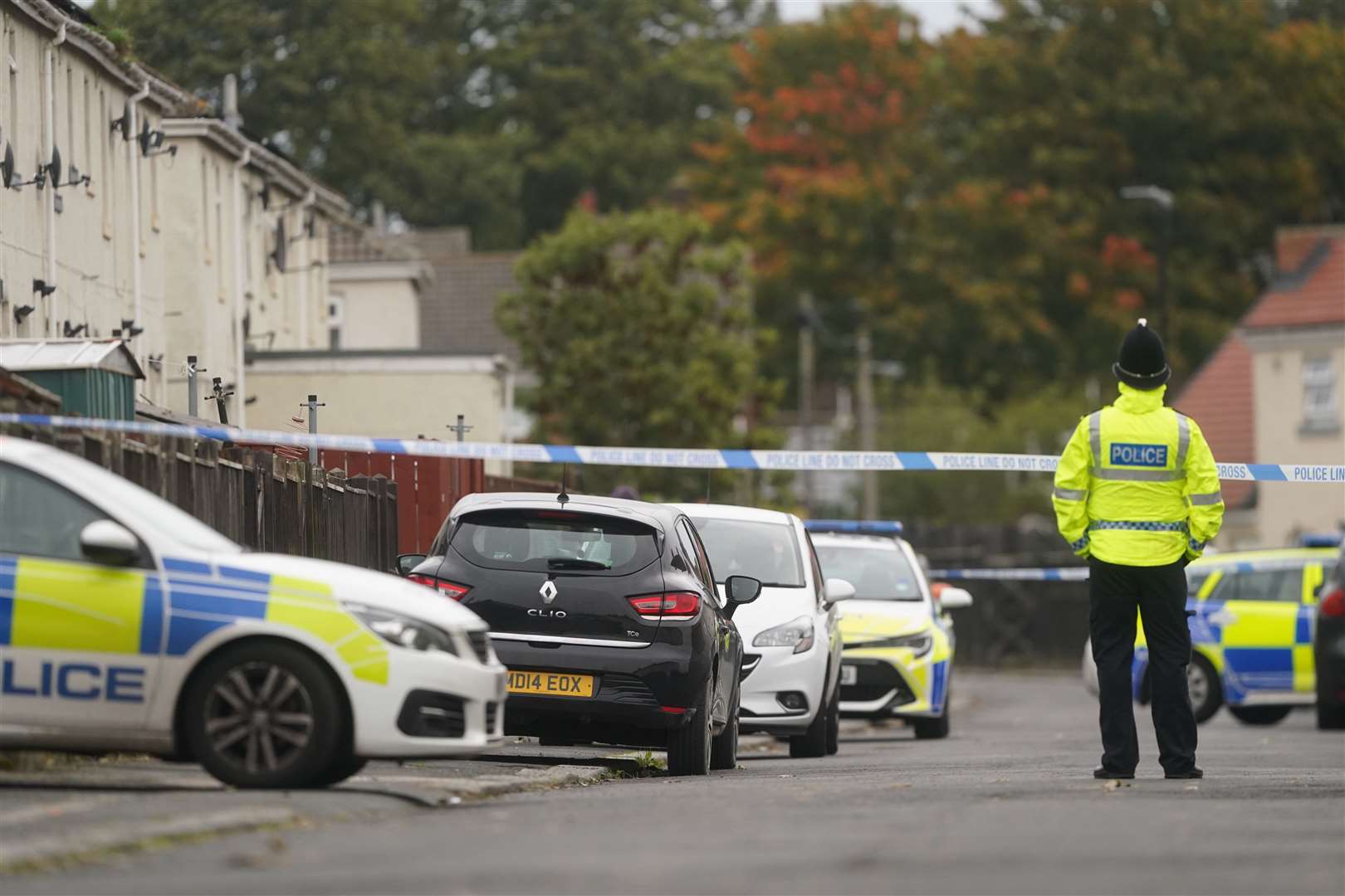 Emergency services were called to Maple Terrace just before 7pm on October 3 last year, where they found Ian Langley seriously injured (Owen Humphreys/PA)