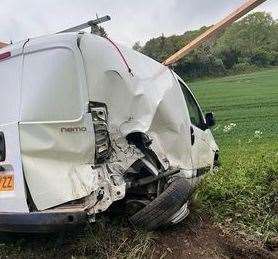 One driver received medical treatment for minor injuries following the crash on the A249 near Stockbury