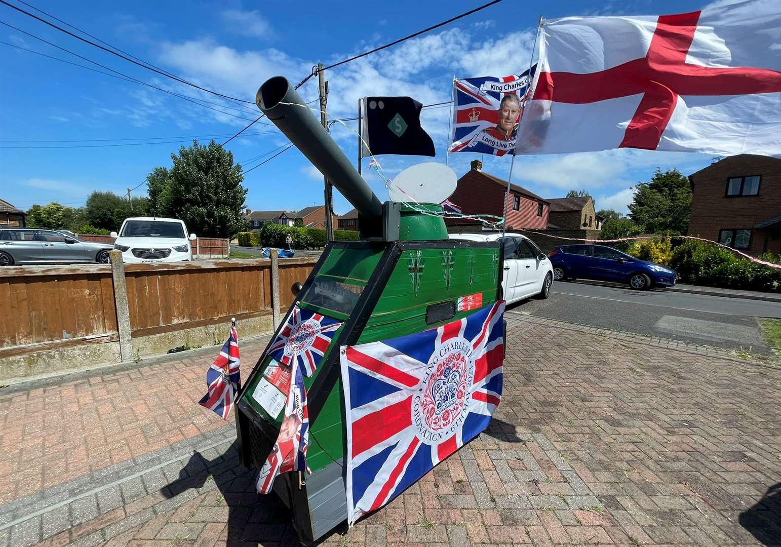 Tim Bell's tank named T-75 helps to raise money for the Kent Surrey and Sussex Air Ambulance. Picture: Joe Crossley