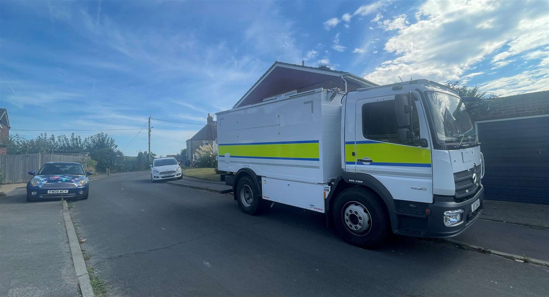 The army's bomb squad was called to The Poles in Upchurch near Sittingbourne