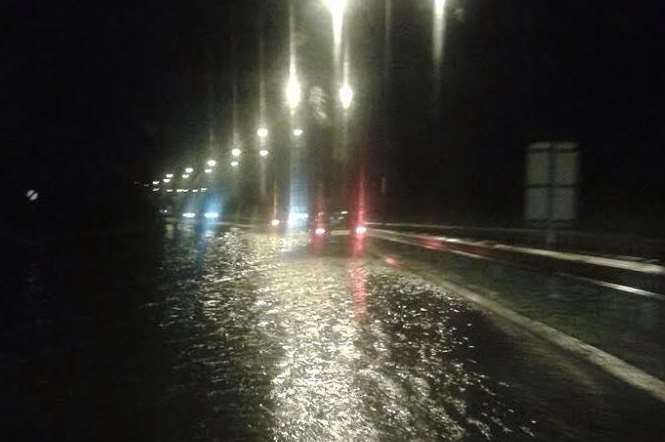 Drivers endured difficult driving conditions on Bob Dunn Way in Dartford