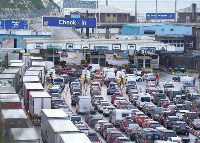 The Easter Holidays saw increased coachloads at the border. Picture: Gareth Fuller/PA