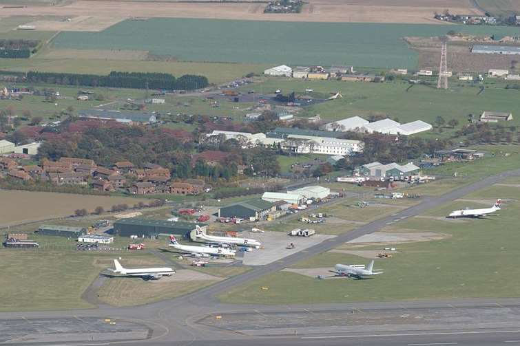 An aerial view of Manston airport. Picture: Simon Burchett