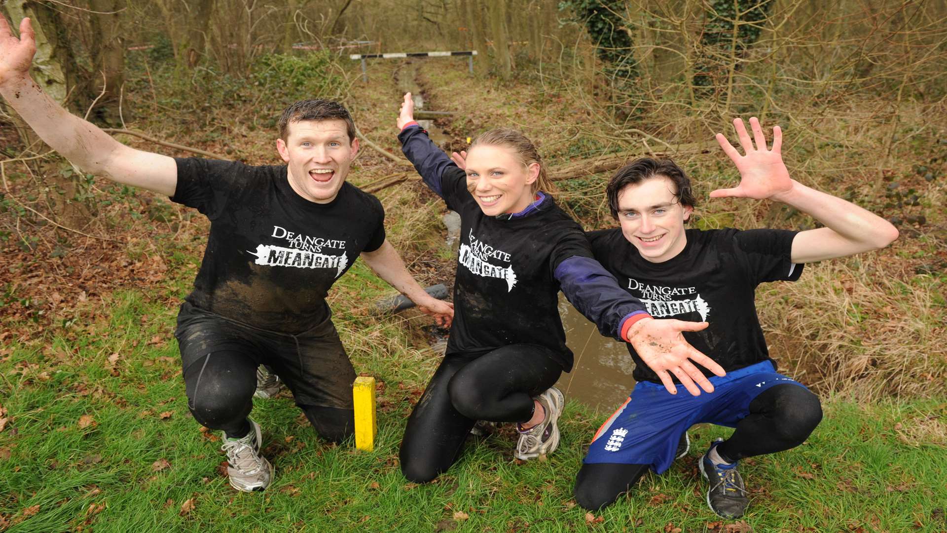 Mike Evans from Medway Sport and reporters Clare Freeman and Ali Iveson