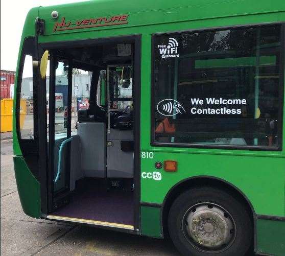 The sinkhole has caused disruption to the No 38 NuVentre bus