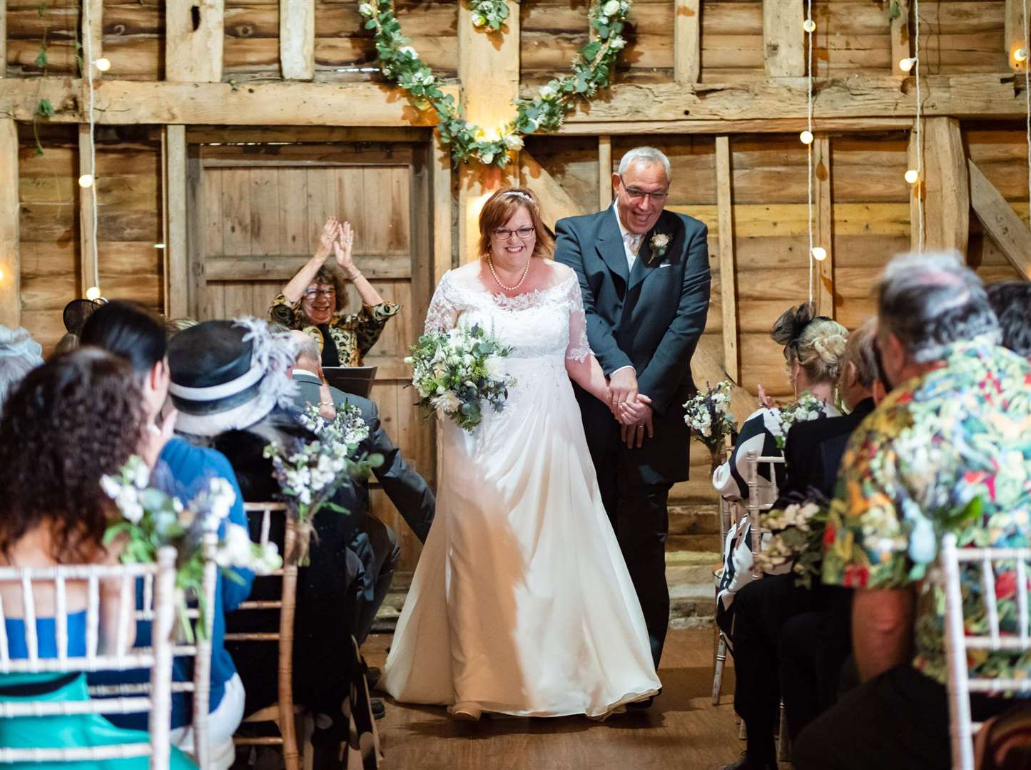 Felicity pictured marrying a couple in Tenterden in 2019